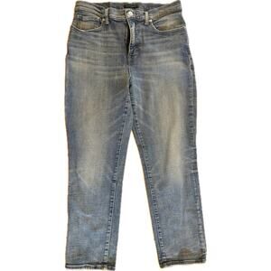 Lucky Brand Zoe Jeans Womens Size 14 Medium Wash High Rise Straight Blue